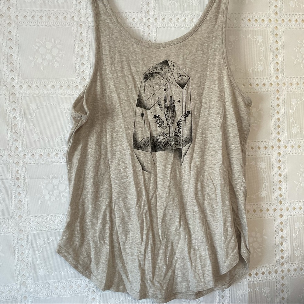 Crystal biome geo cactus oasis Will Call tank top